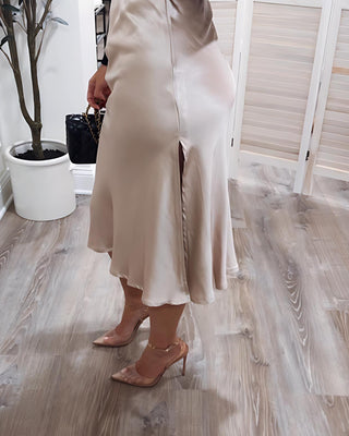 PARITZA SATIN MIDI SKIRT