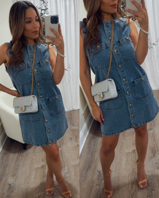 AURELIE DENIM DRESS