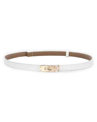 CECE SKINNY LEATHER BELT