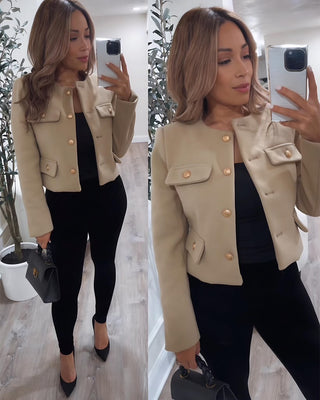 COCO GOLD BUTTON FLAP JACKET